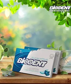 بایودنت آدامس مینی استیک 7 عددی با طعم اکالیپتوس