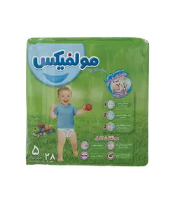 مولفیکس پوشک کودک سایز 5 (28 عددی)