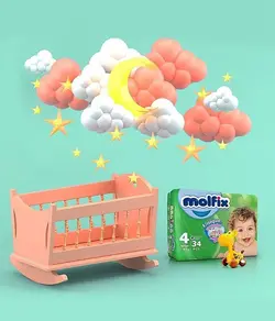 مولفیکس پوشک کودک سایز 4 (34 عددی)