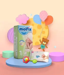 مولفیکس پوشک کودک سایز 1 (40 عددی)