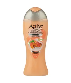 اکتیو شامپو بدن کرمی 400 گرمی هلو و بادام