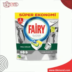 قرص ماشین ظرفشویی فیری پلاتنیوم 72عددی