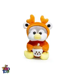 عروسک پنگوئن با bubble tea یانیک