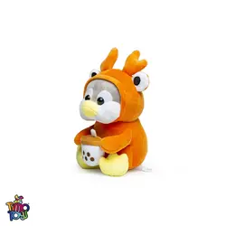 عروسک پنگوئن با bubble tea یانیک