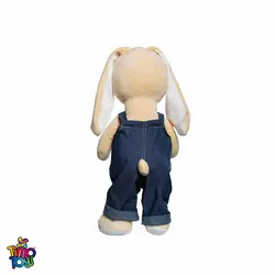 عروسک خرگوش لباس جین دختر و پسر یانیک