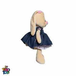 عروسک خرگوش لباس جین دختر و پسر یانیک