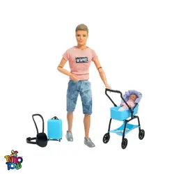 عروسک دفا کوین مدل پدر همراه نوزاد