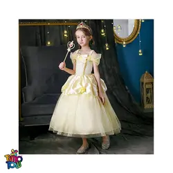 لباس پرنسس Belle دیو و دلبر به همراه اکسسوری