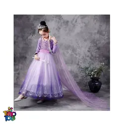 لباس پرنسس Elsa رنگ بنفش به همراه اکسسوری