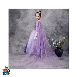 لباس پرنسس Elsa رنگ بنفش به همراه اکسسوری