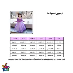 لباس پرنسس Elsa رنگ بنفش به همراه اکسسوری
