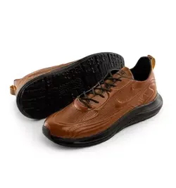 کفش چرم اسپرت قهوه ای مدل مردانه Nike