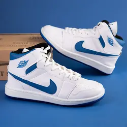 کفش مردانه سفید قرمز سفید آبی Nike Air Jordan