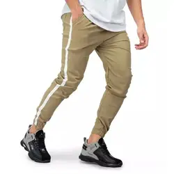 شلوار اسلش کرم بغل نوار دار مدل مردانه