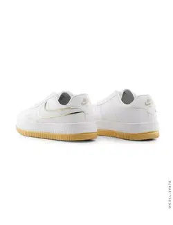 کفش چرم سفید مردانه مدل طلایی Nike