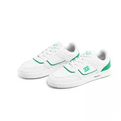 کفش چرم اسپرت سفید سبز مدل مردانه D&G