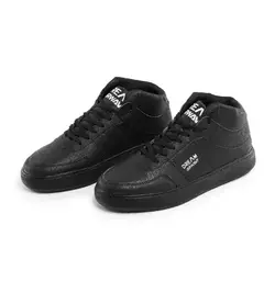 کفش ساقدار چرم مشکی مردانه مدل اسپرت