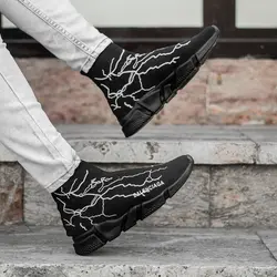 کفش جورابی مردانه مشکی balenciaga طرح اسپرت مد جدید