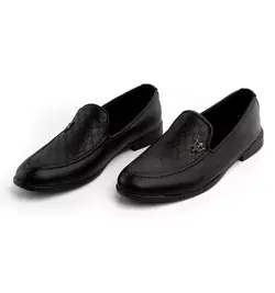 کفش کالج چرم مردانه مدل Maserati مشکی