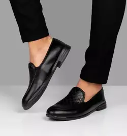 کفش کالج چرم مردانه مدل Maserati مشکی