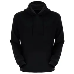 هودی مشکی ساده دخترانه کلاهدار