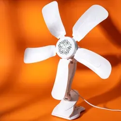 پنکه دیواری یا میزی گیره دار با رنگبندی جذاب