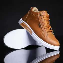 کفش چرم مردانه (عسلی) مدل اسپرت نیم بوت ساقدار