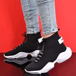 نیم بوت جورابی (ساقدار) مردانه مشکی با لژ جدید