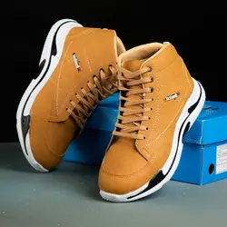 نیم بوت اسپرت حرفه ای پسرانه (عسلی)