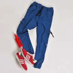 شلوار طرح لی یا جین مردانه مدل اسلش (آبی) شیش جیب جدید