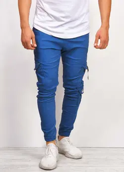 شلوار طرح لی یا جین مردانه مدل اسلش (آبی) شیش جیب جدید