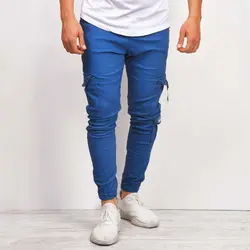 شلوار طرح لی یا جین مردانه مدل اسلش (آبی) شیش جیب جدید