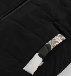 جلیقه پافر مشکی کلاهدار مدل مردانه جدید