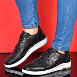 کفش چرم اسپرت مردانه طرح رویه پوست ماری Ecco جدید