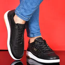 کفش چرم اسپرت مردانه طرح رویه پوست ماری Ecco جدید