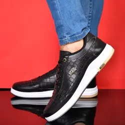 کفش چرم اسپرت مردانه طرح رویه پوست ماری Ecco جدید