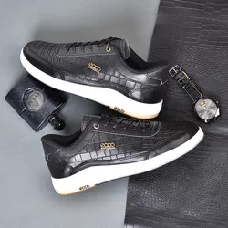 کفش چرم اسپرت مردانه طرح رویه پوست ماری Ecco جدید