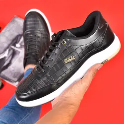 کفش چرم اسپرت مردانه طرح رویه پوست ماری Ecco جدید