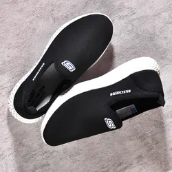 کفش کتانی مردانه (اسکیچرز) مشکی بدون بند مدل راحتی