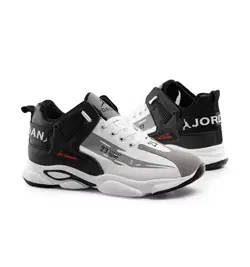 کفش کتانی مشکی سفید مدل jordan 23 مردانه