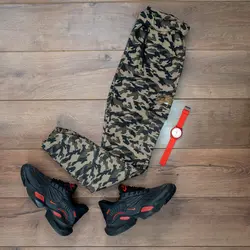 شلوار اسلش مردانه (چریکی) طرح ارتشی جیب دار