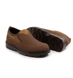 کفش چرم مردانه (قهوه ای) مدل کلاسیک