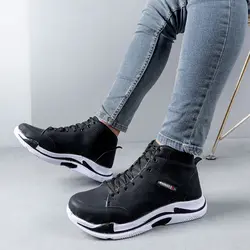 کفش ساق بلند پسرانه اسپرت (مشکی) مدل