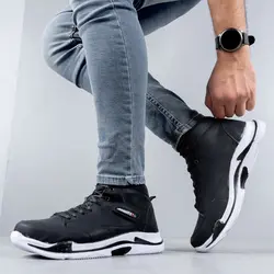 کفش ساق بلند پسرانه اسپرت (مشکی) مدل