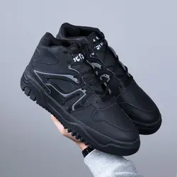 کفش کتانی اسپرت مشکی ساق دار مدل مردانه