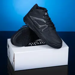 کفش کتانی اسپرت مشکی ساق دار مدل مردانه