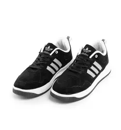 کفش کتانی مشکی سه خط اسپرت مردانه Adidas