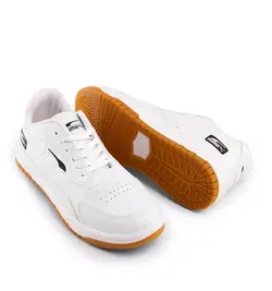 کفش چرم اسپرت سفید تخت صاف مردانه برند Puma