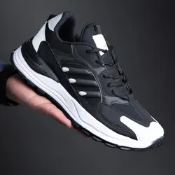 کفش کتانی مردانه مشکی سفید آدیداس Adidas