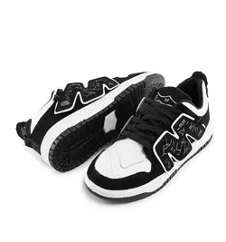 کفش کف تخت سفید مشکی مردانه مدل اسپرت M